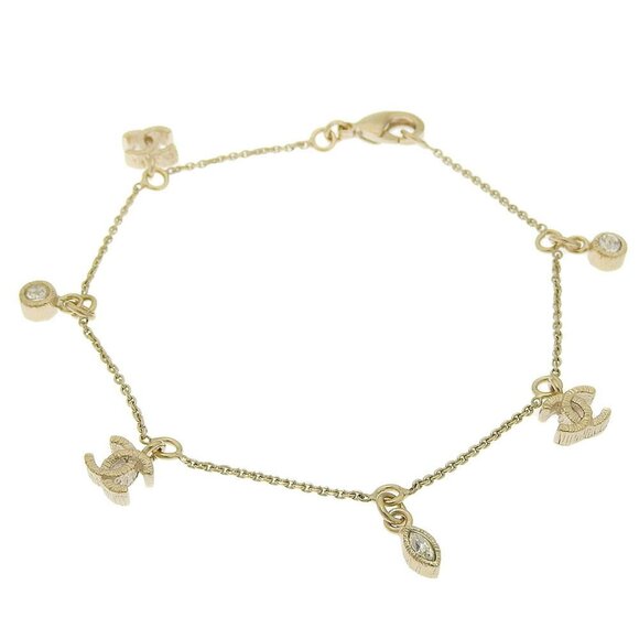 CHANEL Gold Coco Mark Charm Bracelet - Picture 2 of 5